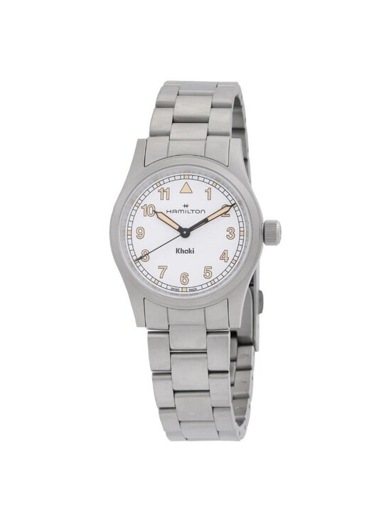 NWT Hamilton Khaki Field Quartz White Dial Ladies Watch